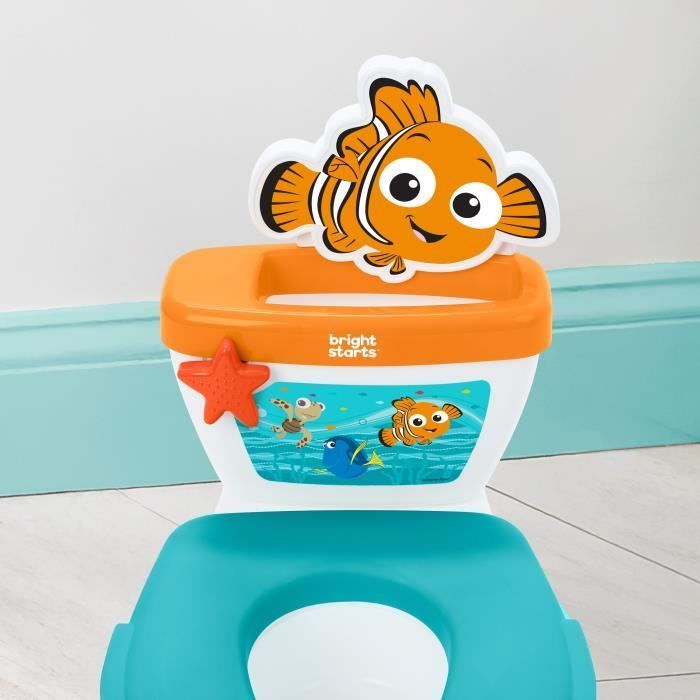 DISNEY BABY - NEMO- Mini toilette avec réducteur de lunette de toilette inclus, 2 en 1, MySize, Pot amovible facile à nettoyer