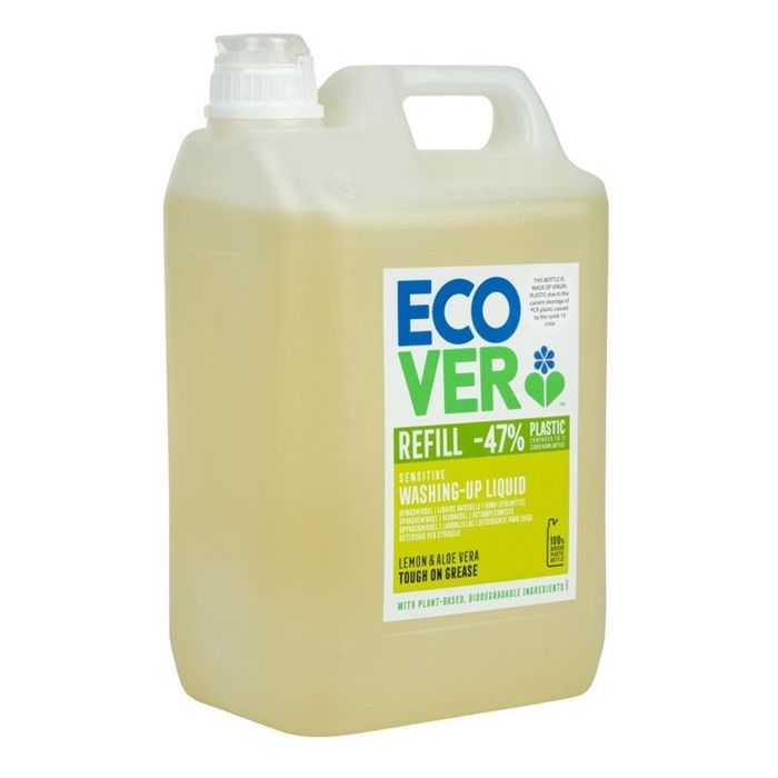 Detergente líquido para lavavajillas Ecover con limón y aloe vera