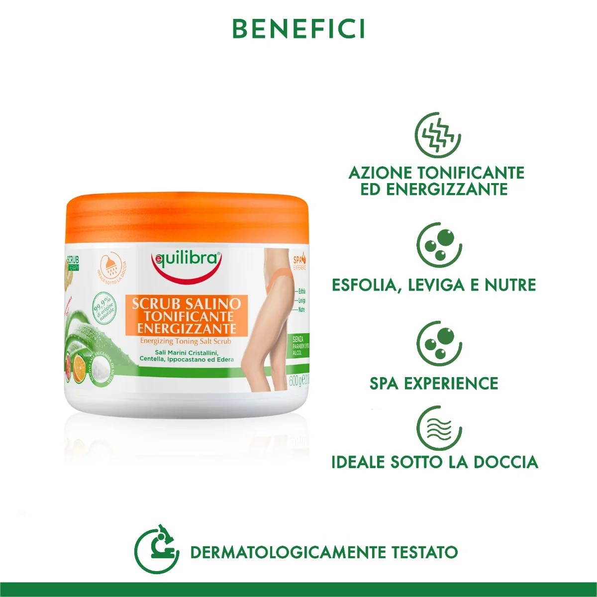 Equilibra Equilibra Toning Salt Peel 600 g Exfoliërende