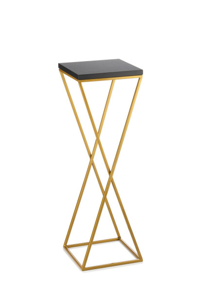 Kwietnik stojący 70 cm blat czarny LOFT metalowy