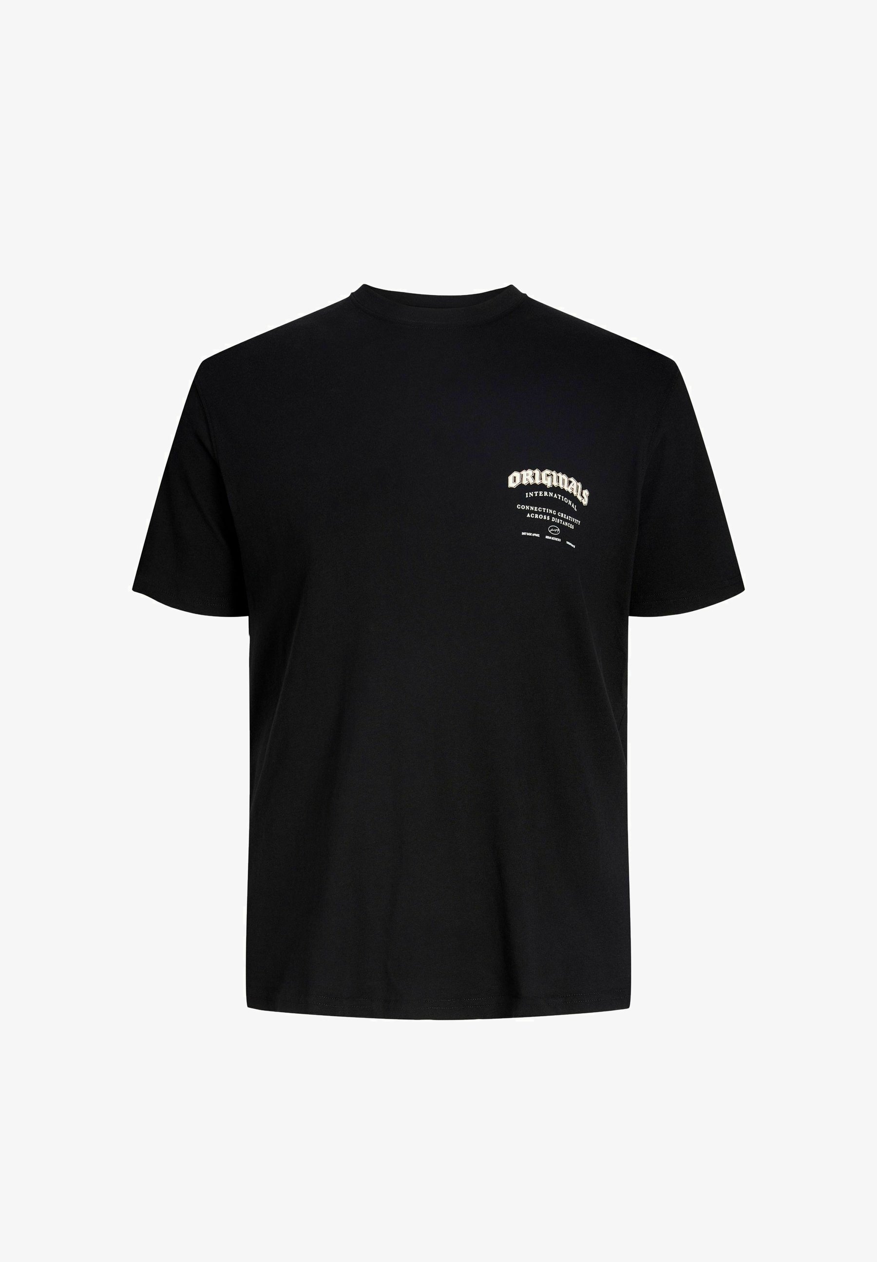 Jack & Jones JORMEADOWS TYPO TEE CREW NECK - Triko s potiskem - black