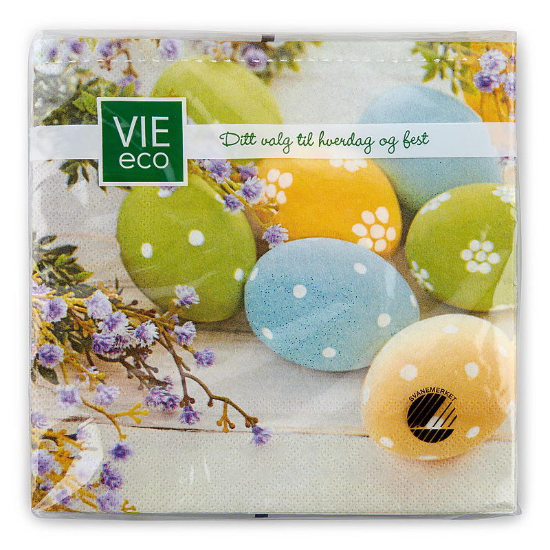 Serviettes de table Vie Home, paquet de 20, 33 x 33 cm, Pâques