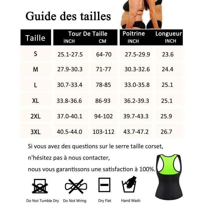 Gilet de Sudation pour Femme Sauna Sport Gaine Amincissante Débardeur Minceur Ventre Plat Fitness Waist Trai