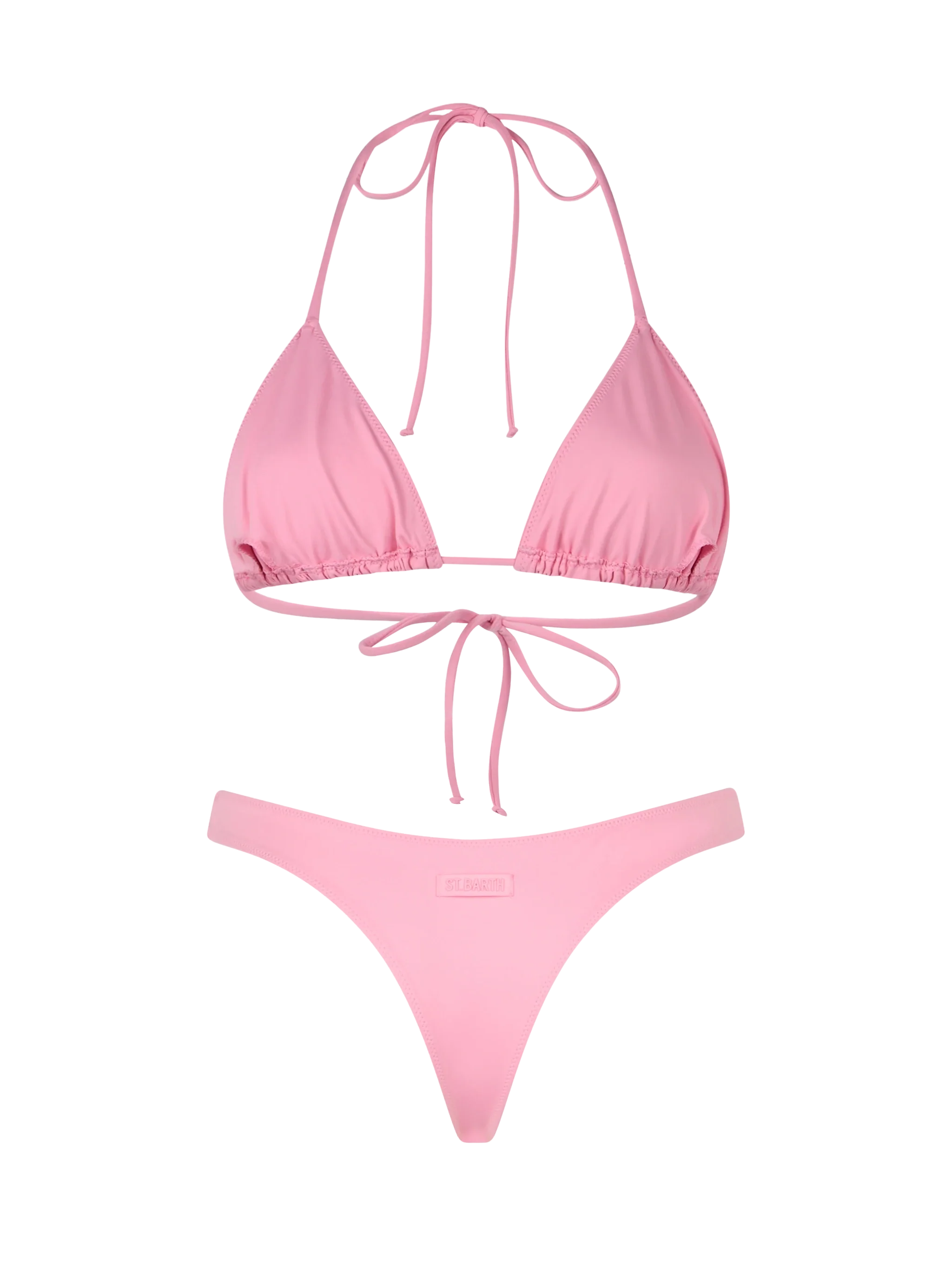 Leah Naomi Klassieke Roze Triangel Bikini voor Dames