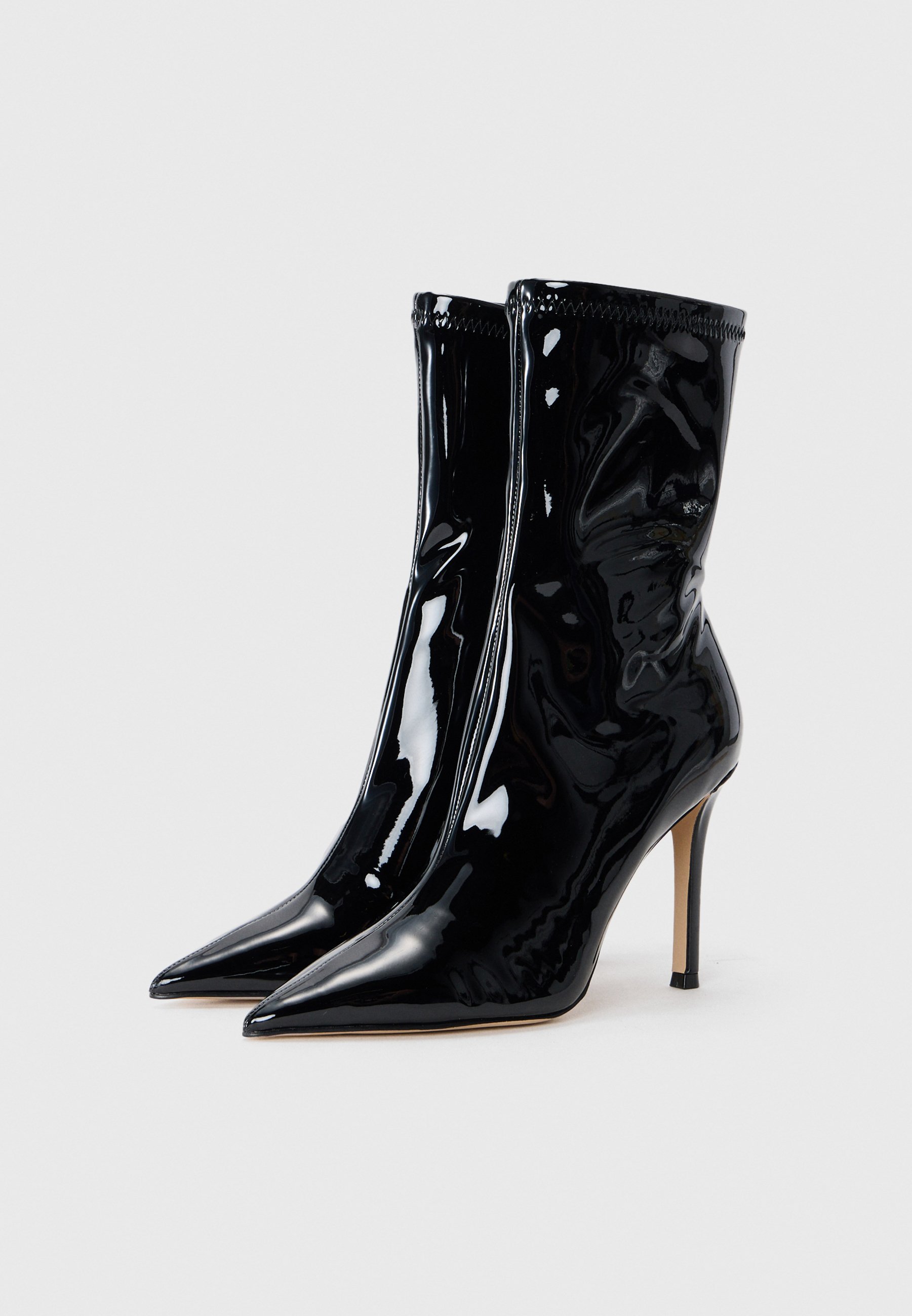 Steve Madden enkellaarsjes met hoge hakken - zwart