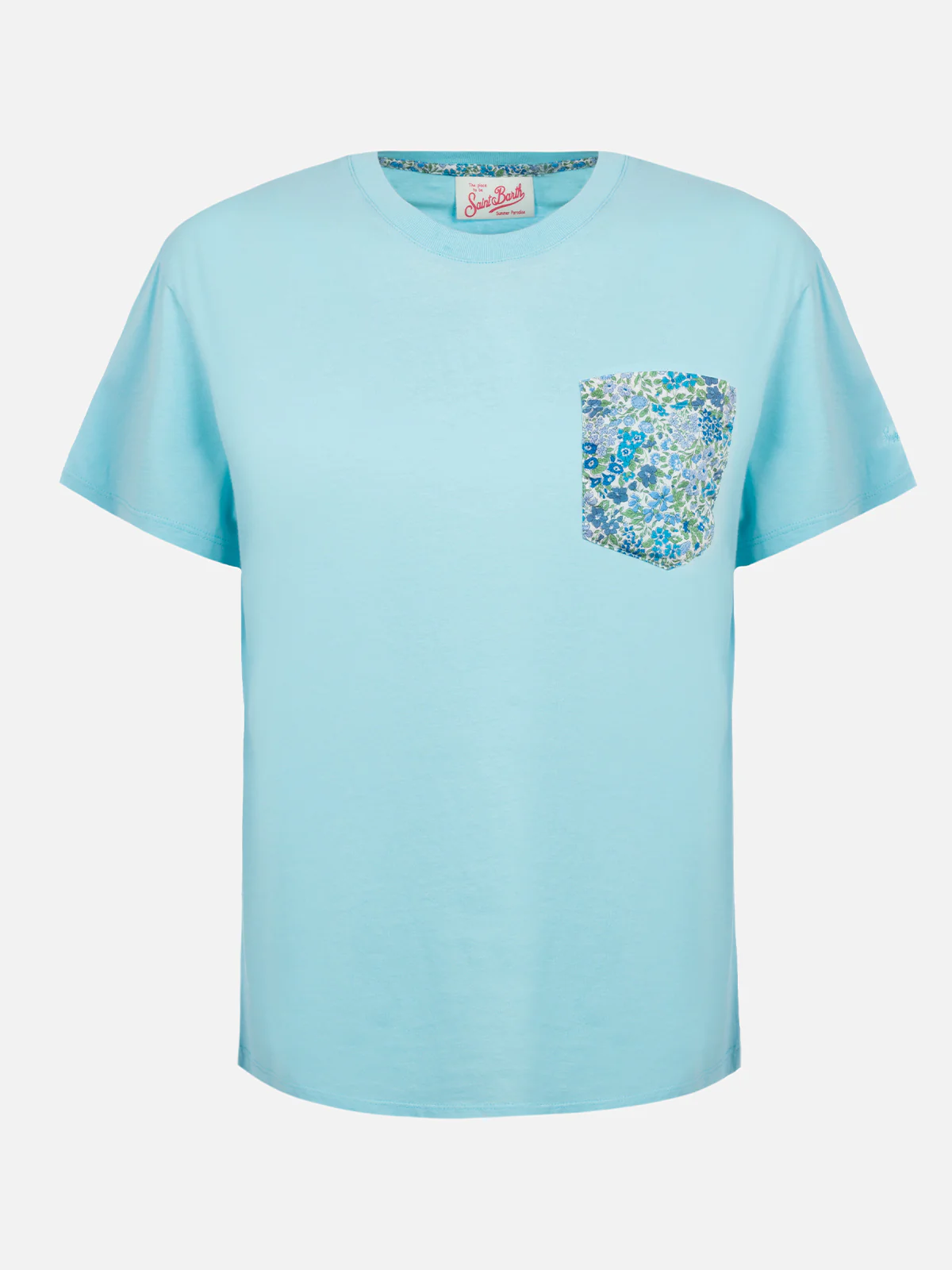 Emilie Joanna Luise dames T-shirt met ronde hals van katoenen jersey.