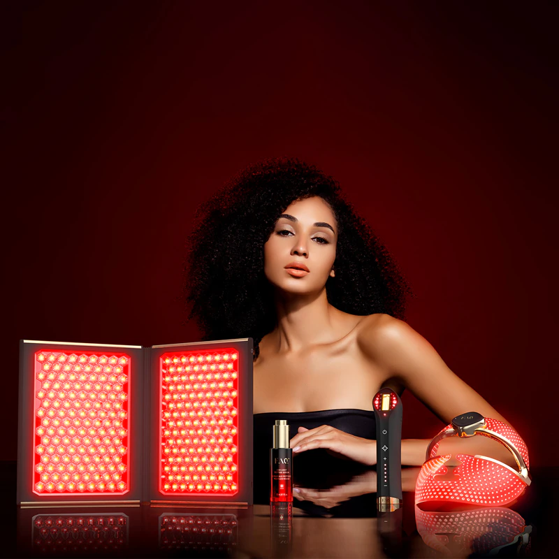 FOREO FAQ™ Red Light Peptide Serum ist ein Gesichtsserum, das die Wirksamkeit der LED-Therapie durch Peptide steigert.