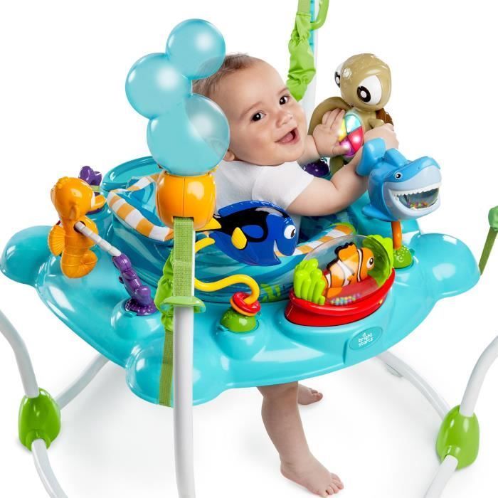 DISNEY BABY -NEMO- Centro attività multi-giocattolo per neonati, regalo per neonati, girevole a 360°, 13 giochi interattivi Disney