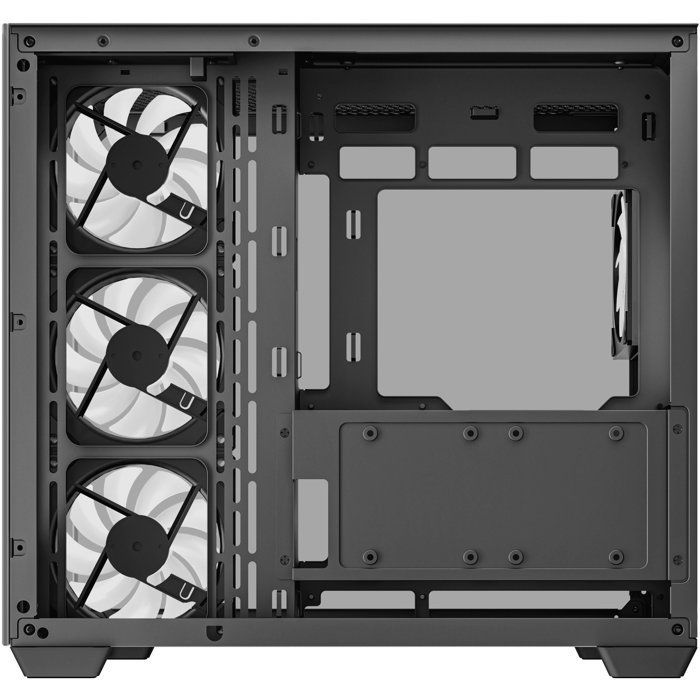 PC-Gehäuse – DEEPCOOL – R-CG530-BKADA4-G-1 – Mini-Tower – Mini-ITX-/Micro-ATX-/ATX-Formfaktor – 4 ARGB-Lüfter – Schwarz