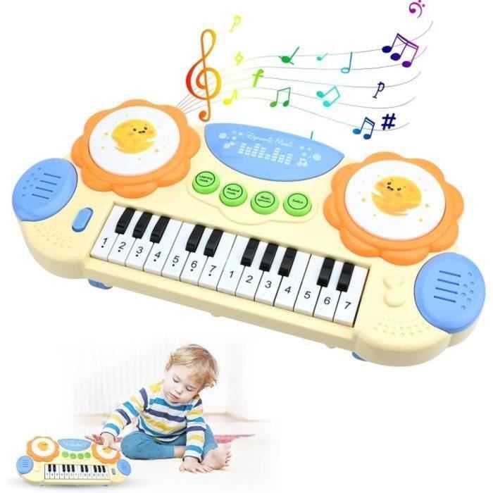 Kinderpiano, 14 toetsen, kinderpiano, keyboard voor kinderen, educatief speelgoed voor jonge kinderen, speelgoed om muziek te leren spelen