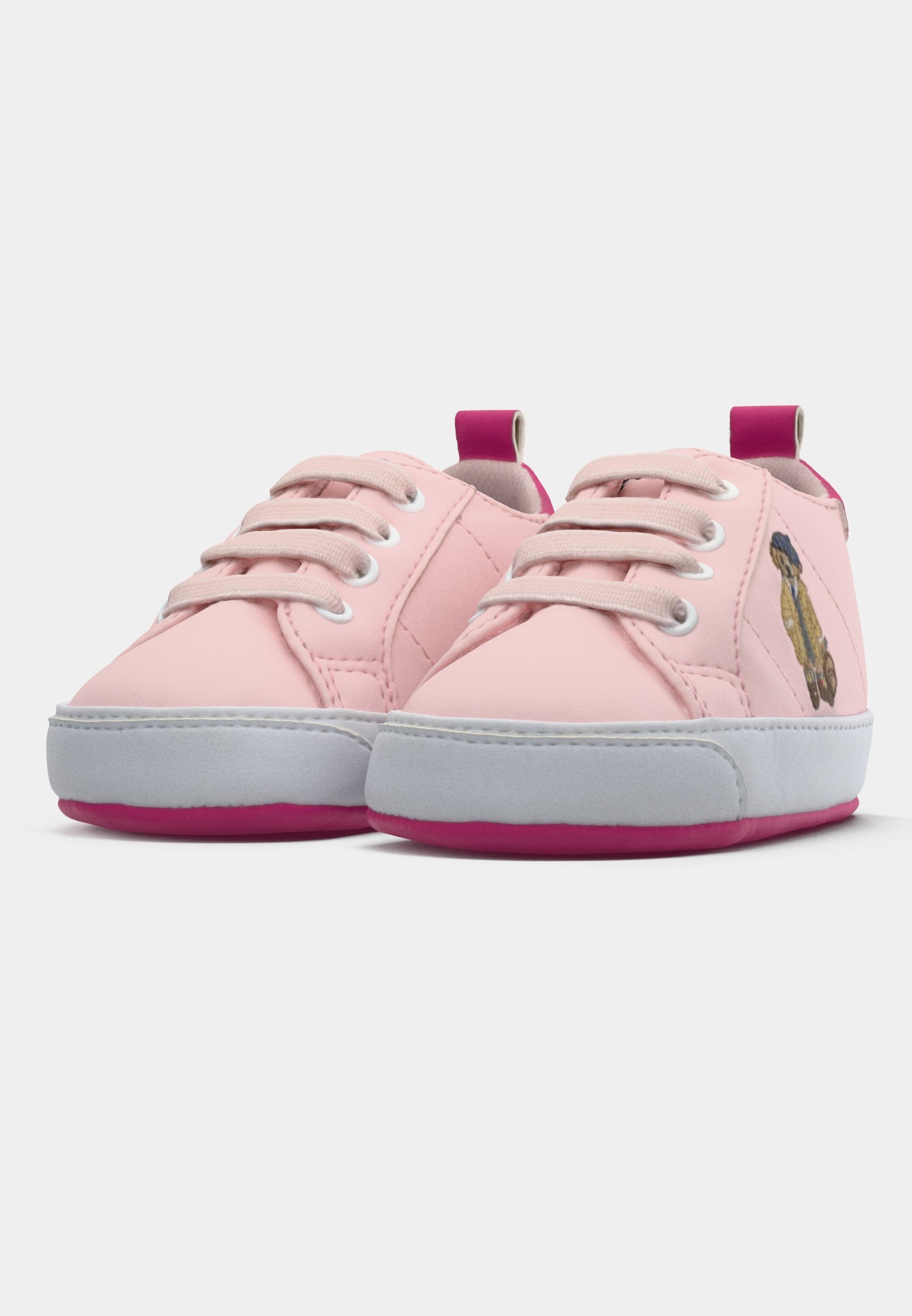 Polo Ralph Lauren QUILTON BEAR GORE HI LAYETTE UNISEX - Babycadeaus - roze