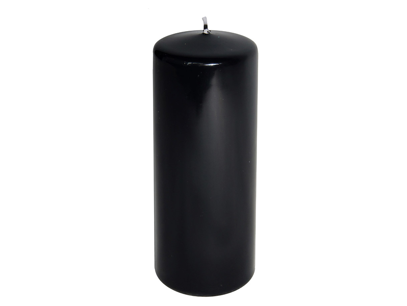 Świeca pieńkowa Lakier 15 cm czarna
