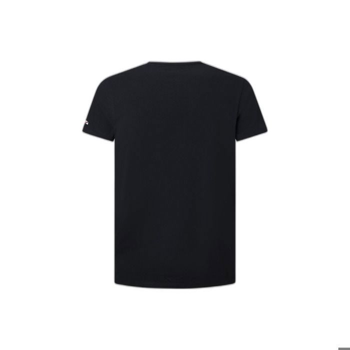 T-Shirt Homme - PEPE JEANS - uni - Noir - Manches courtes - Mélange coton stretch
