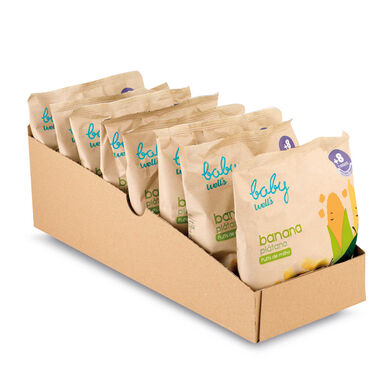 Baby Wells Sparpaket Majs- och Bananpuffar 8 x 20 g