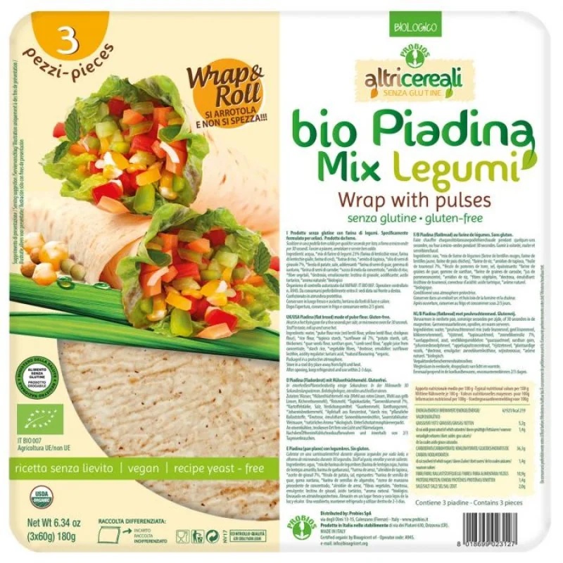 PROBIOS Altricereali Piadina Mix kaunviljad