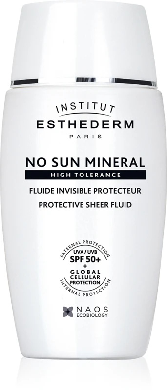 Institut Esthederm No Sun Mineral Fluid aizsargājošs šķidrums jutīgai un alerģiskai ādai