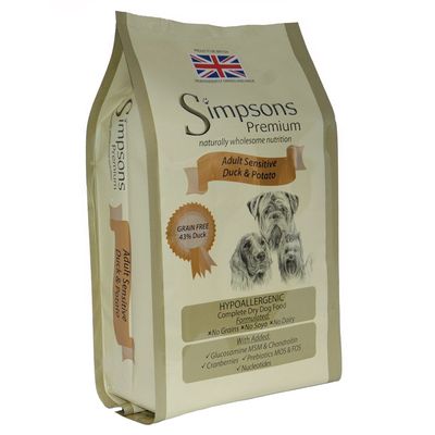 Simpsons Premium Sensitive Adult Dog - Ente & Kartoffel