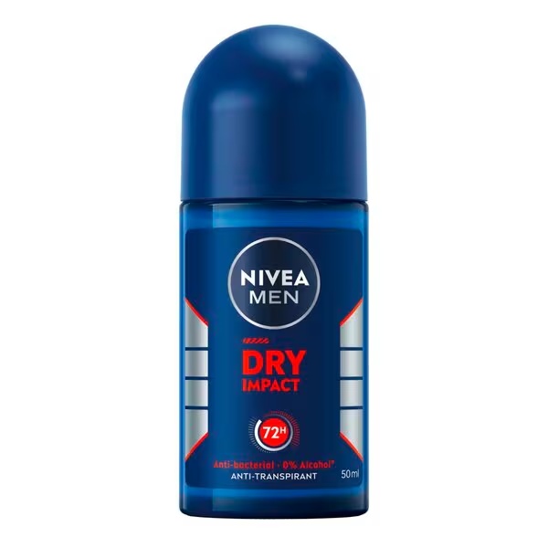 NIVEA Men Dry Impact antiperspirant roler<br>6 x 50ml
