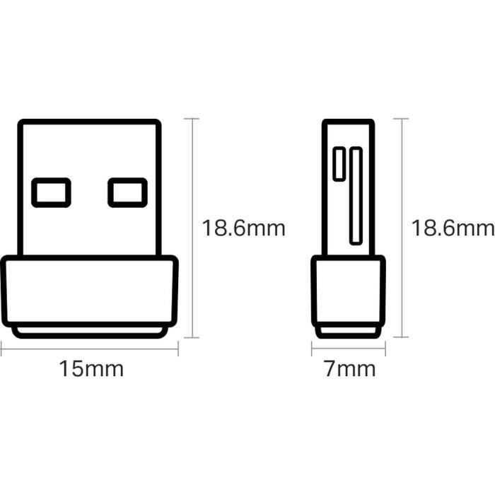 WIFI/BLUETOOTH-STICK TP-Link Archer T2U Nano WiFi-stick (EU)
