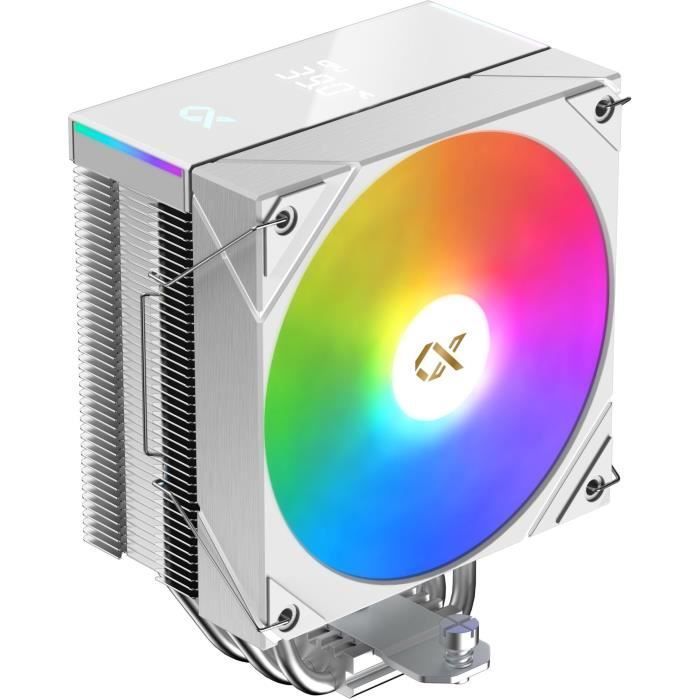 CPU-koeler - XIGMATEK AK4 Digital Arctic - AMD AM5/AM4 - 1x 120mm ARGB-ventilator - Wit
