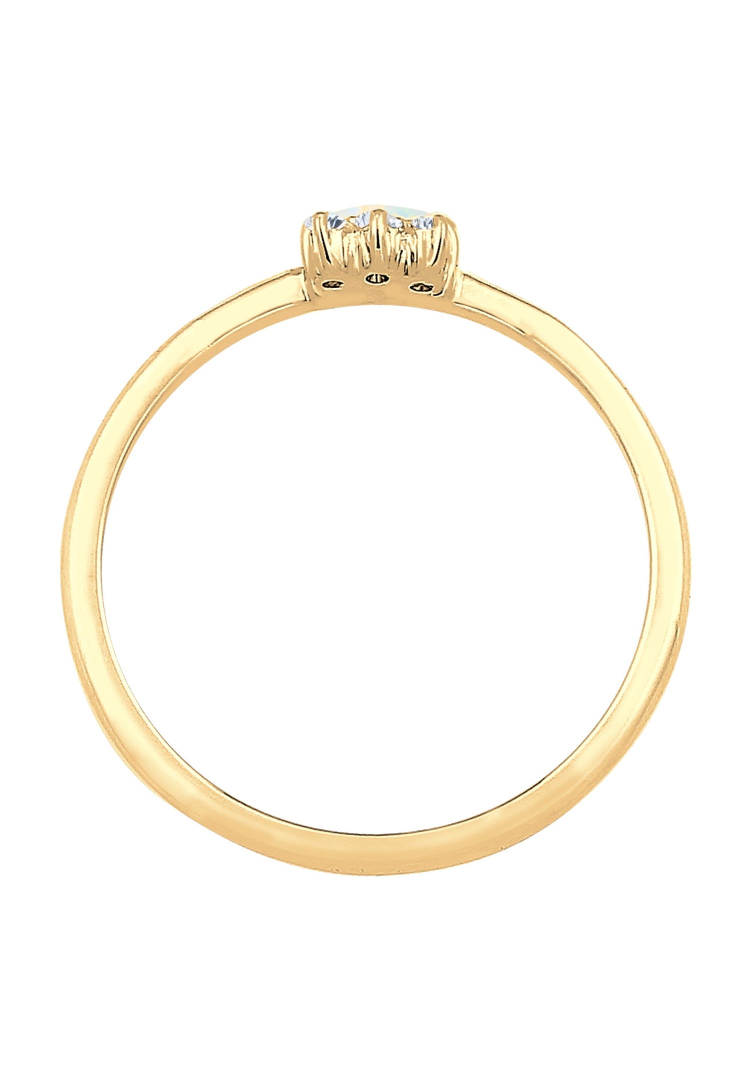 Elli Femme Vintage Look avec Cristaux syn. d'Opale et de Zircone Cubique en Argent Sterling 925