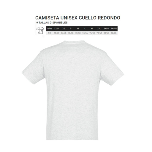  Pakuotėje 10 Camisetas / Camiseta Unisex Cuello Redondo Regent