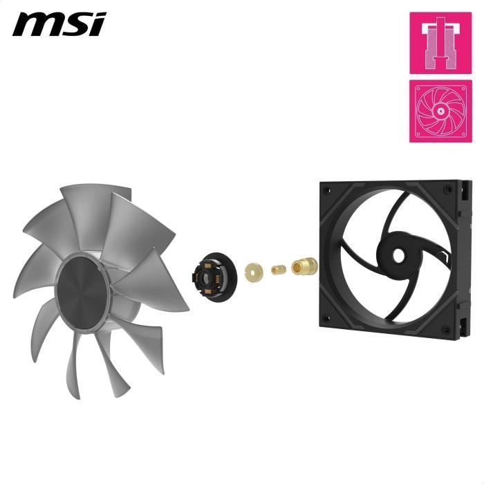 Refrigeração para PC - MSI - 306-7G24F04-809 - MPG EZ120 ARGB BRANCO-3W