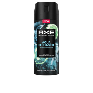 AXE Aqua Bergamot Deodorant -vartalosuihke 72h hajustettu deodorantti miehille 150 ml
