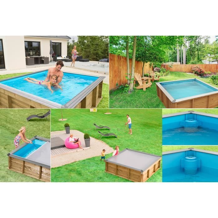 PISTOCHE Houten kinderzwembadje 2x2m