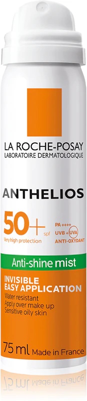 La Roche-Posay Anthelios atsvaidzinošs sejas aerosols pret spīdumu SPF 50+