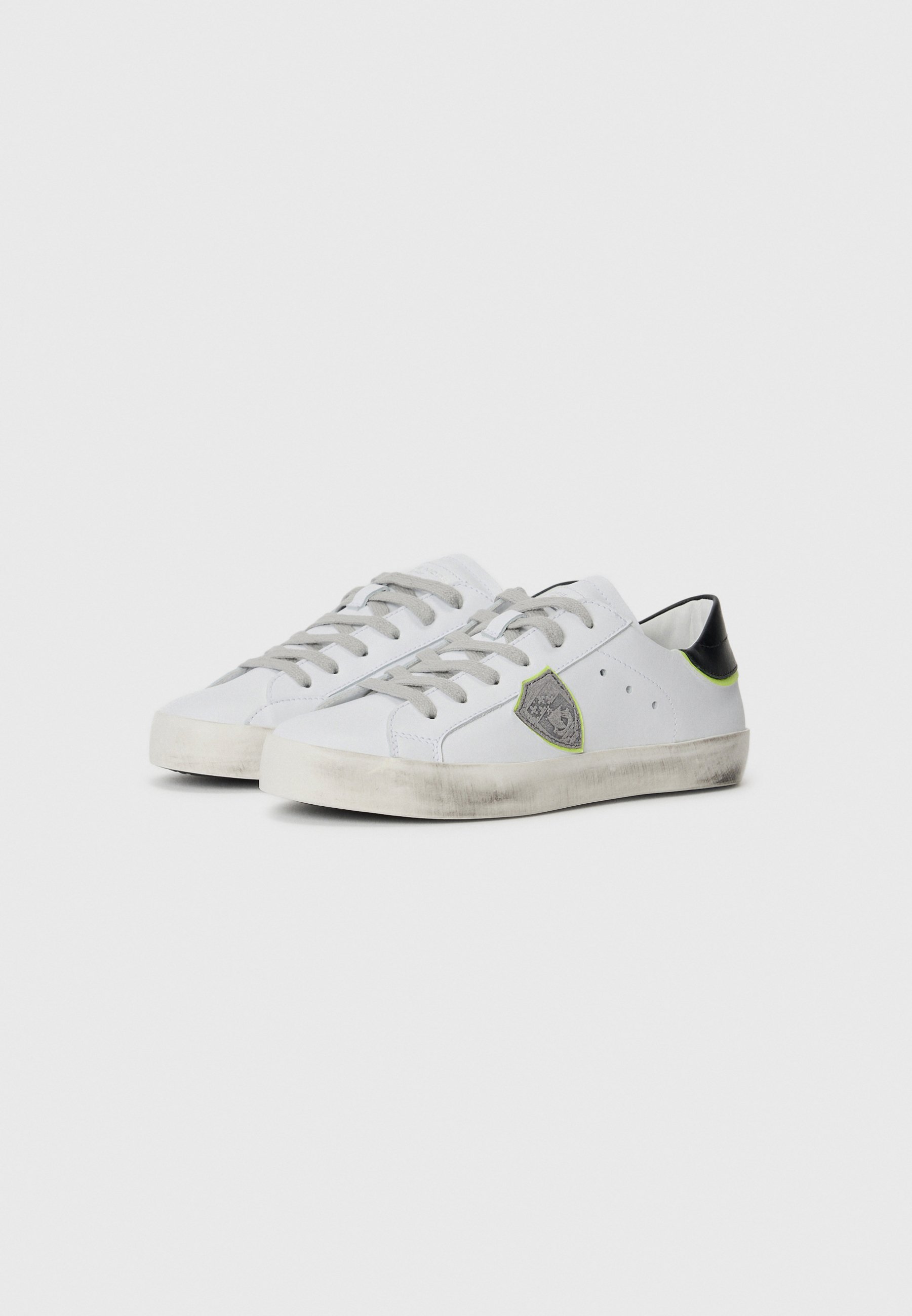 Philippe Modèle UNISEXE - Baskets - blanc/noir/jaune fluo/gris