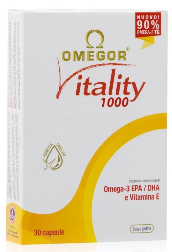 OMEGOR Omegor Vitality 1000 Complément alimentaire Oméga3 EPA DHA 30 capsules molles