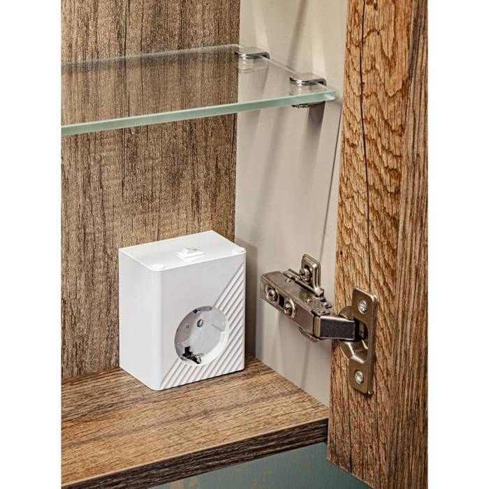 Conjunto de baño con lavabo doble de 180 cm + 6 módulos - Rosario Taupe