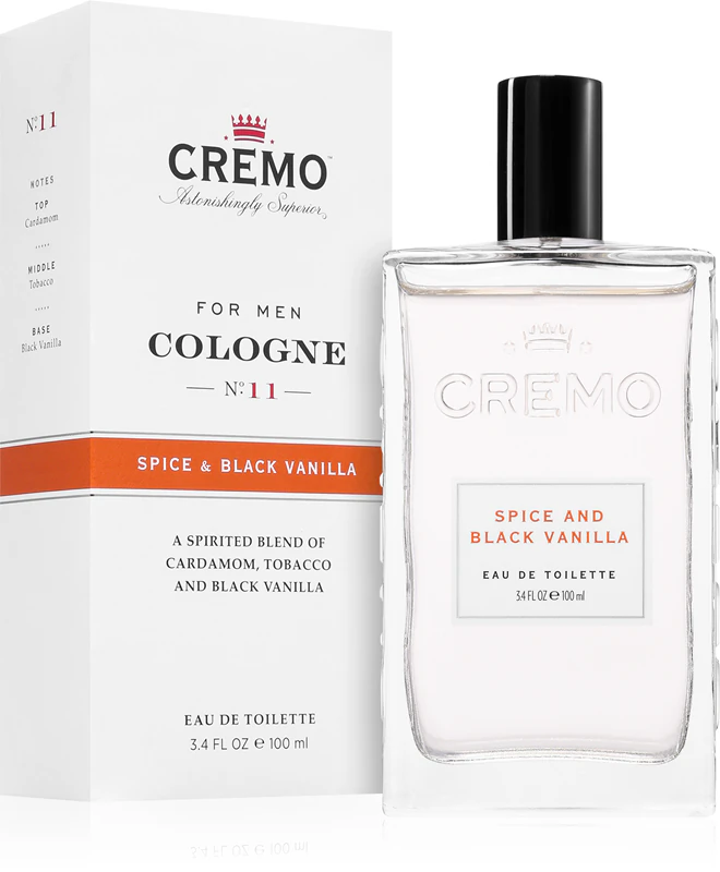 Cremo Spice & Black Vanilla Spray Cologne voor mannen