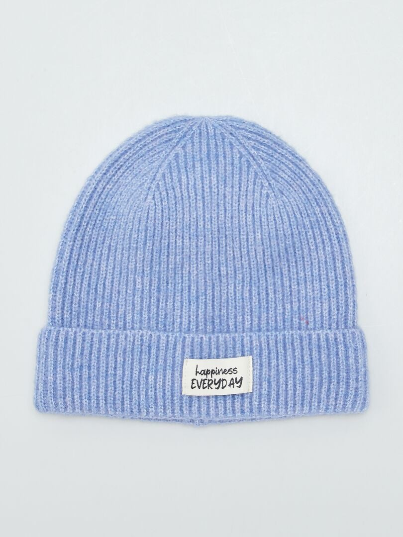 Gorro de tricô - AMARELO