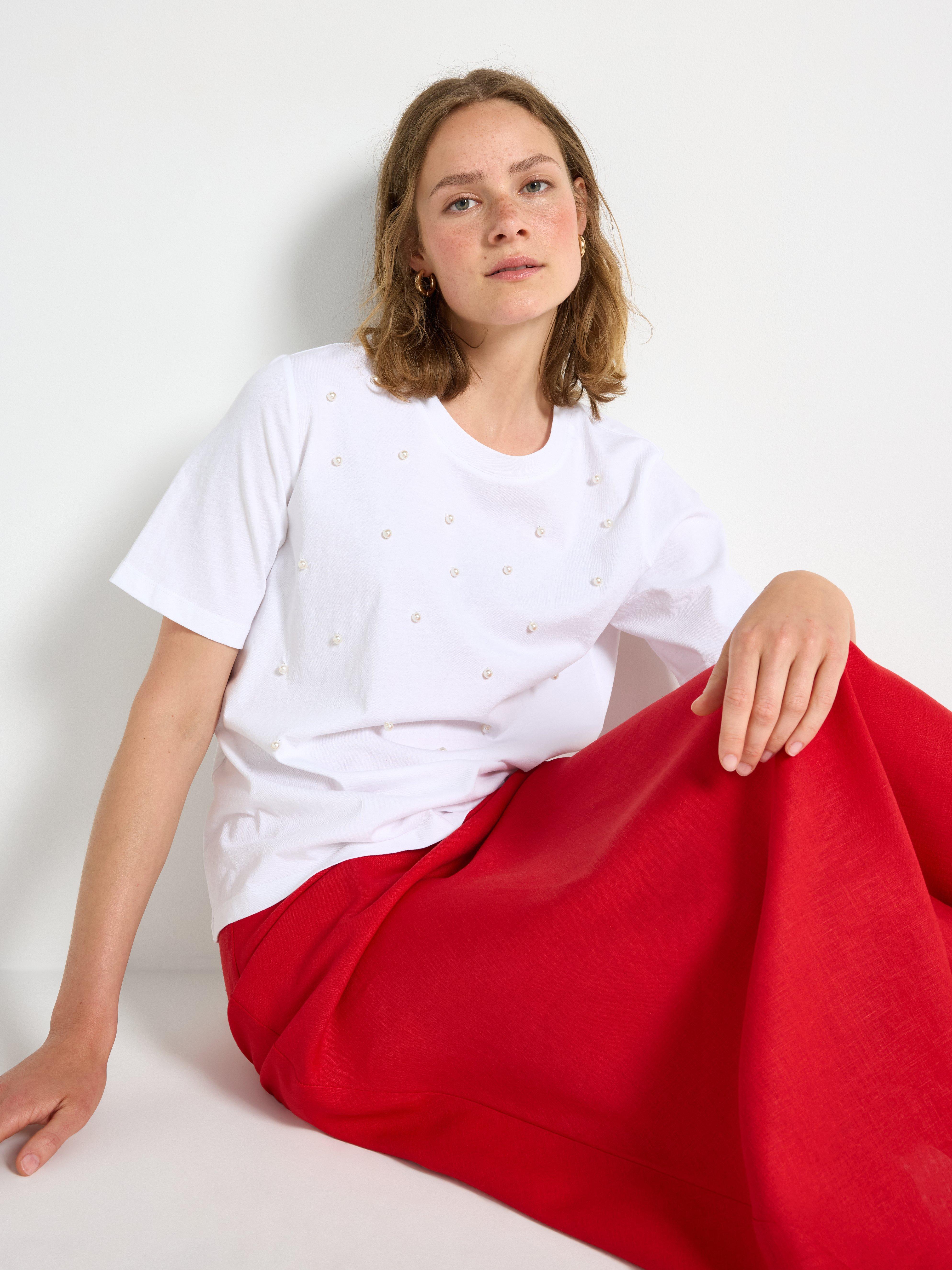Camiseta con colores Blanco
