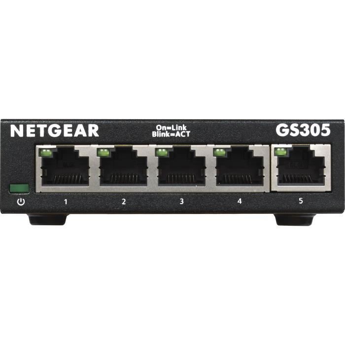 NETGEAR GS305-300PES Metall Ethernet-svitsj 5 Gigabit-porter (10/100/1000)