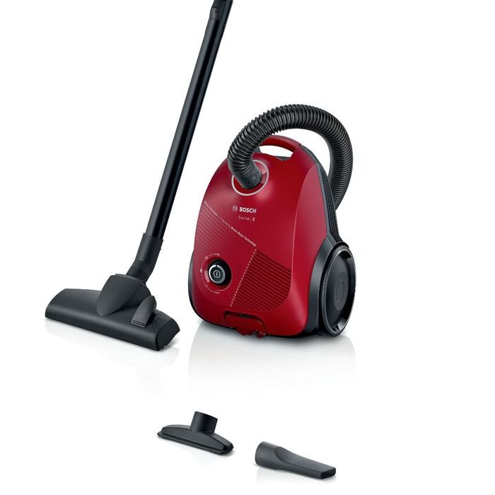 Aspiradora con bolsa - Bosch - GL20S BGLS2RD1 - Microfiltro - Bolsa - Roja
