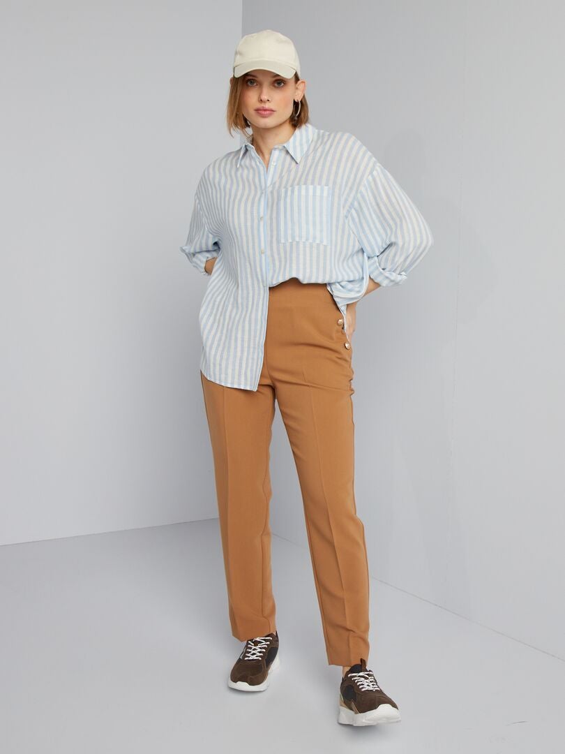 Gestreept shirt - BLAUW