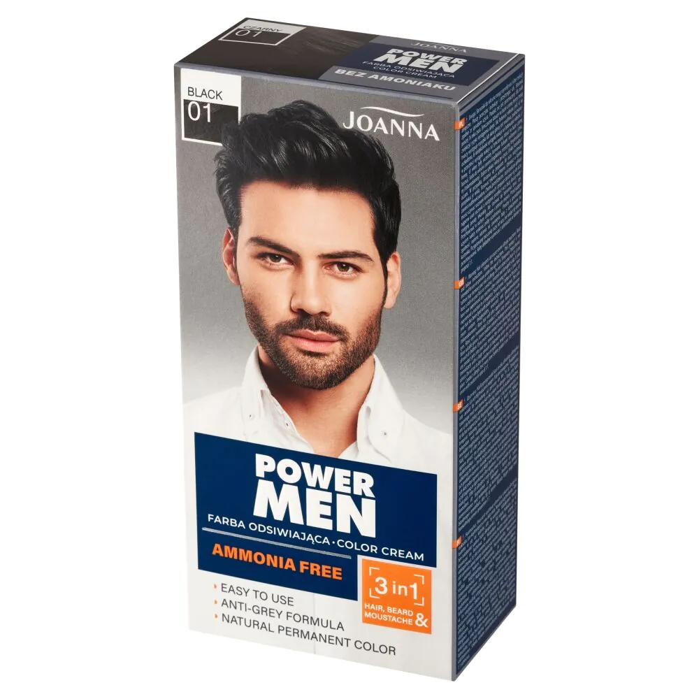 Joanna Power Man Color Farba do włosów 01 Black