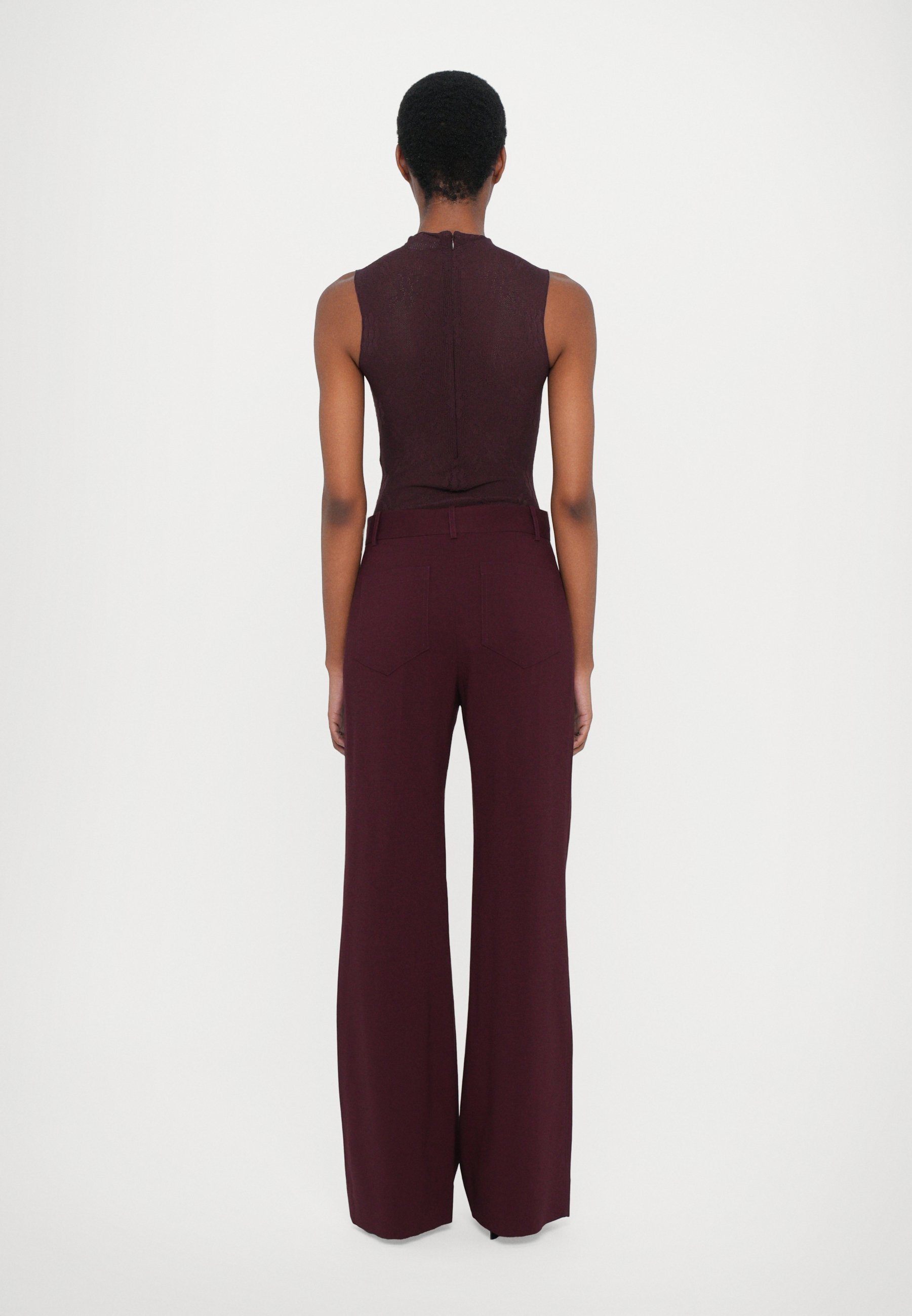 Victoria Beckham mouwloze top - bordeaux