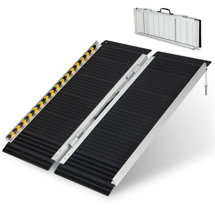 Rampa de carga - COSTWAY - Aluminio - Capacidad 272 kg - 91 x 74 x 5,5 cm