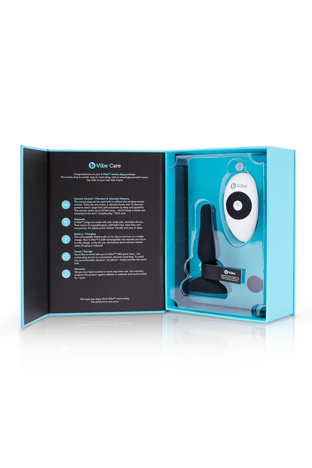 B-Vibe Novice Fernbedienungsstecker Schwarz