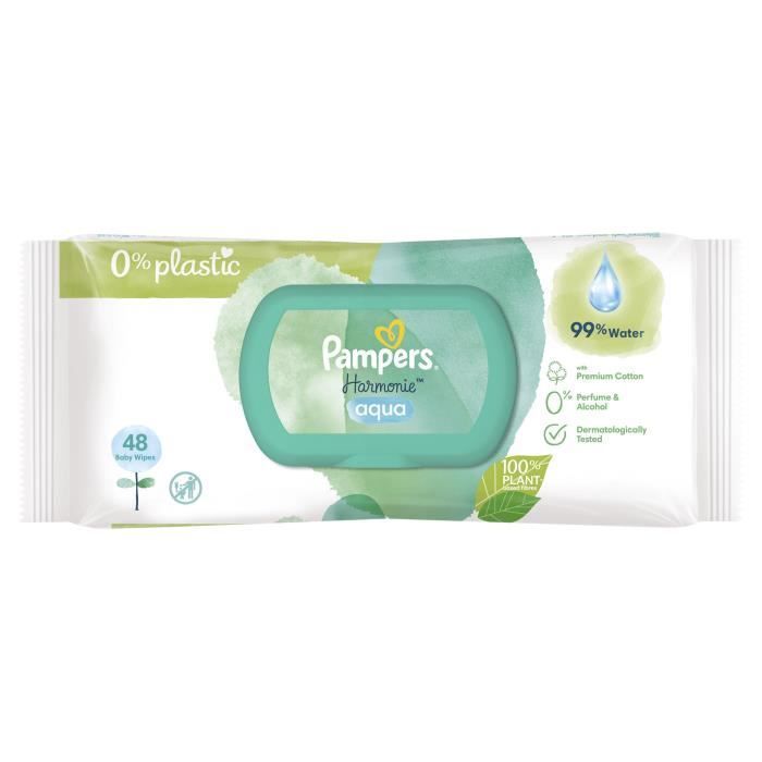 PAMPERS Harmonie Aqua - 48 Babytücher