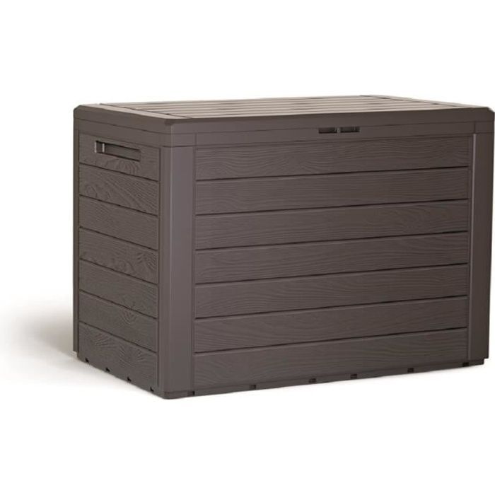 Caja de jardín con cerradura Prosperplast Umbra de 190 L, de madera