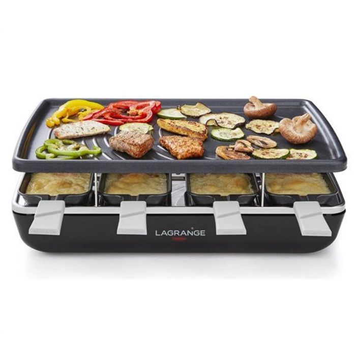 Parrilla multifuncional para raclette LAGRANGE 179301 Negra