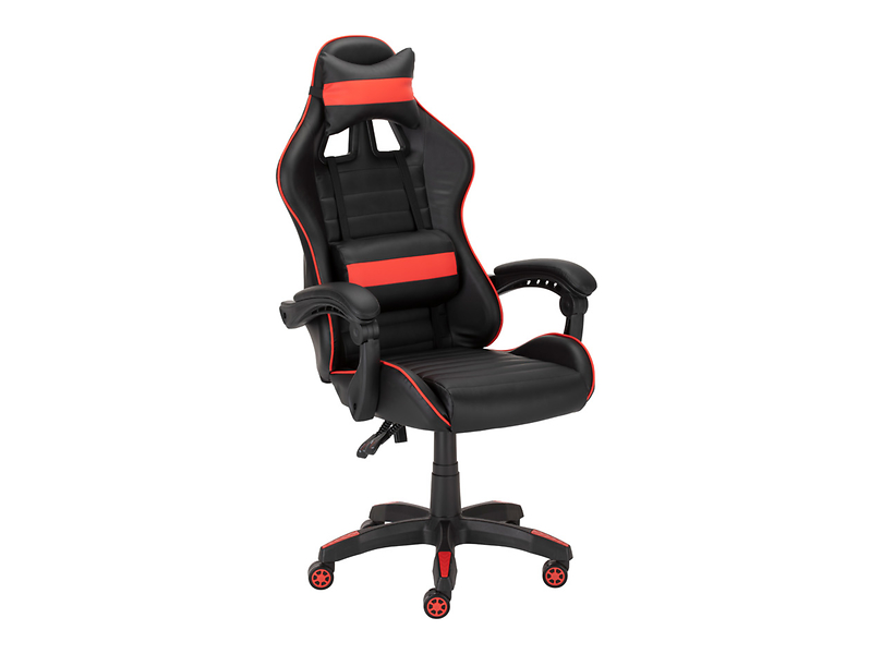 Fotel gamingowy X-Play z poduszkami czarno-czerwony