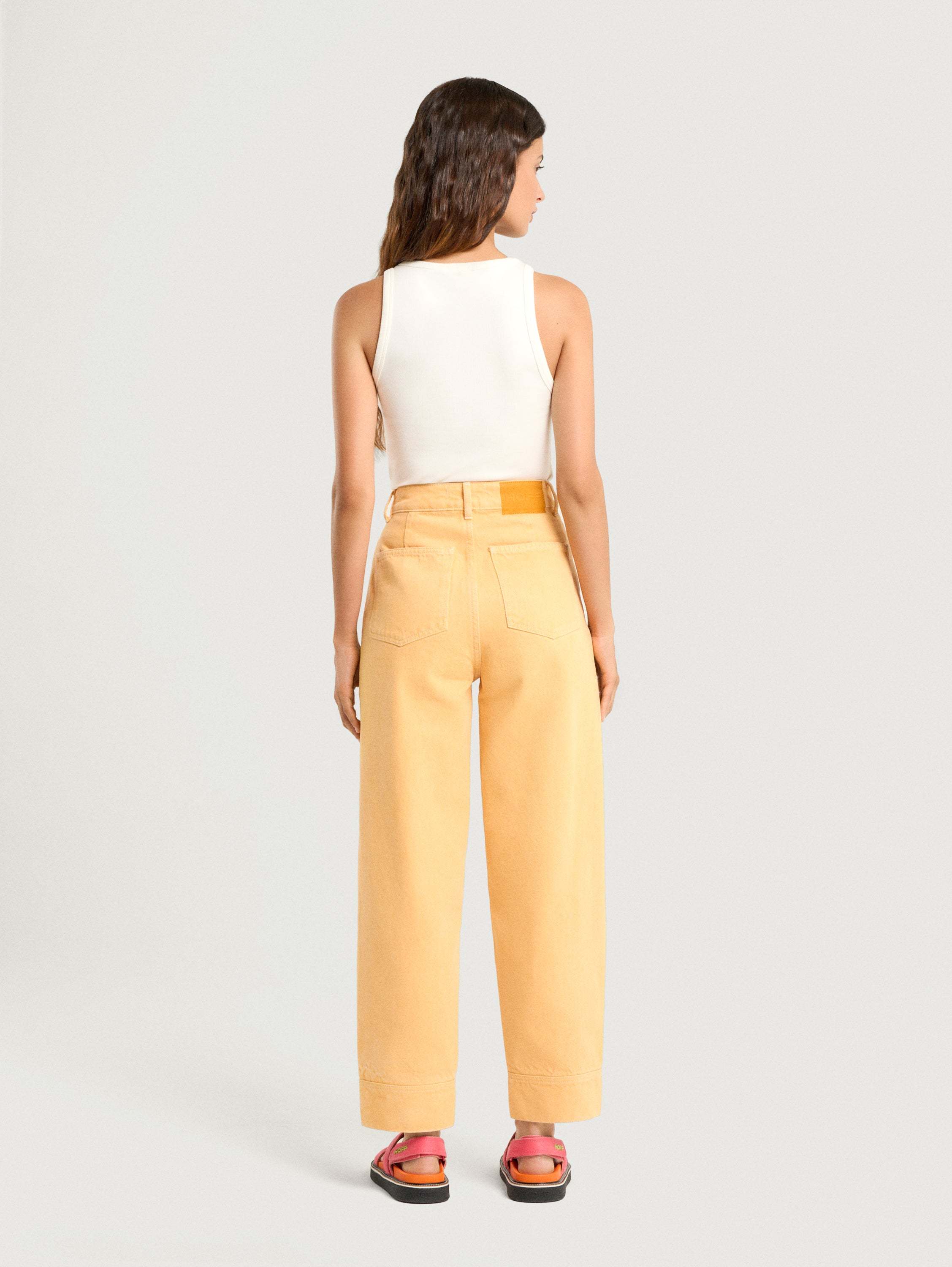 PANTALÓN DENIM AZORES MELOCOTÓN