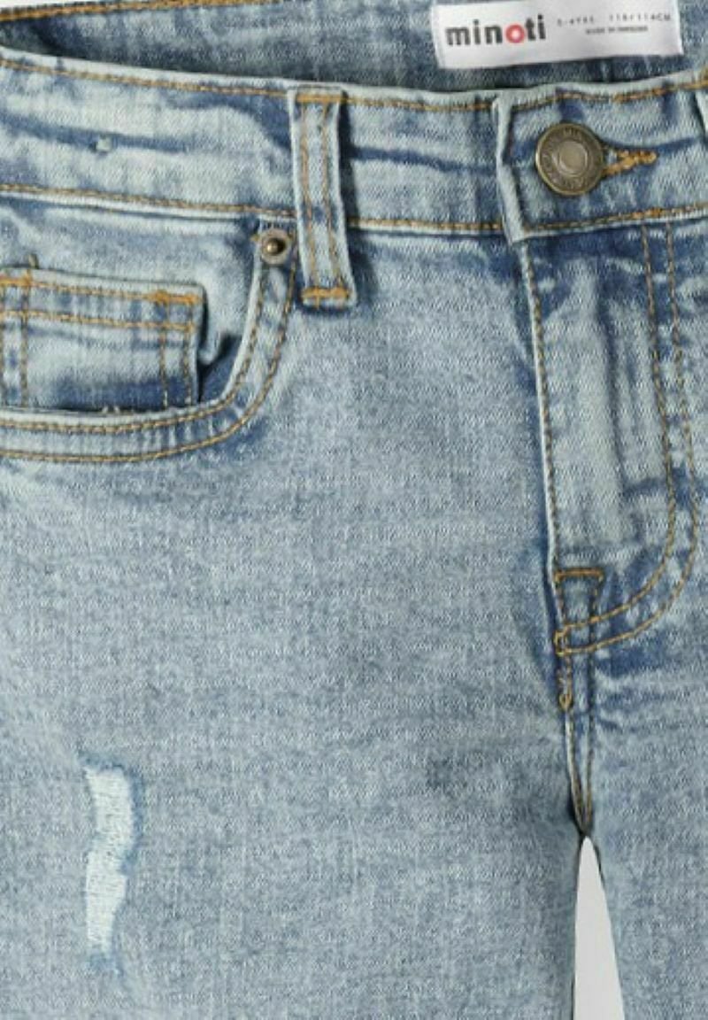 MINOTI WITH RIPS - Ravne kavbojke - svetlo moder denim