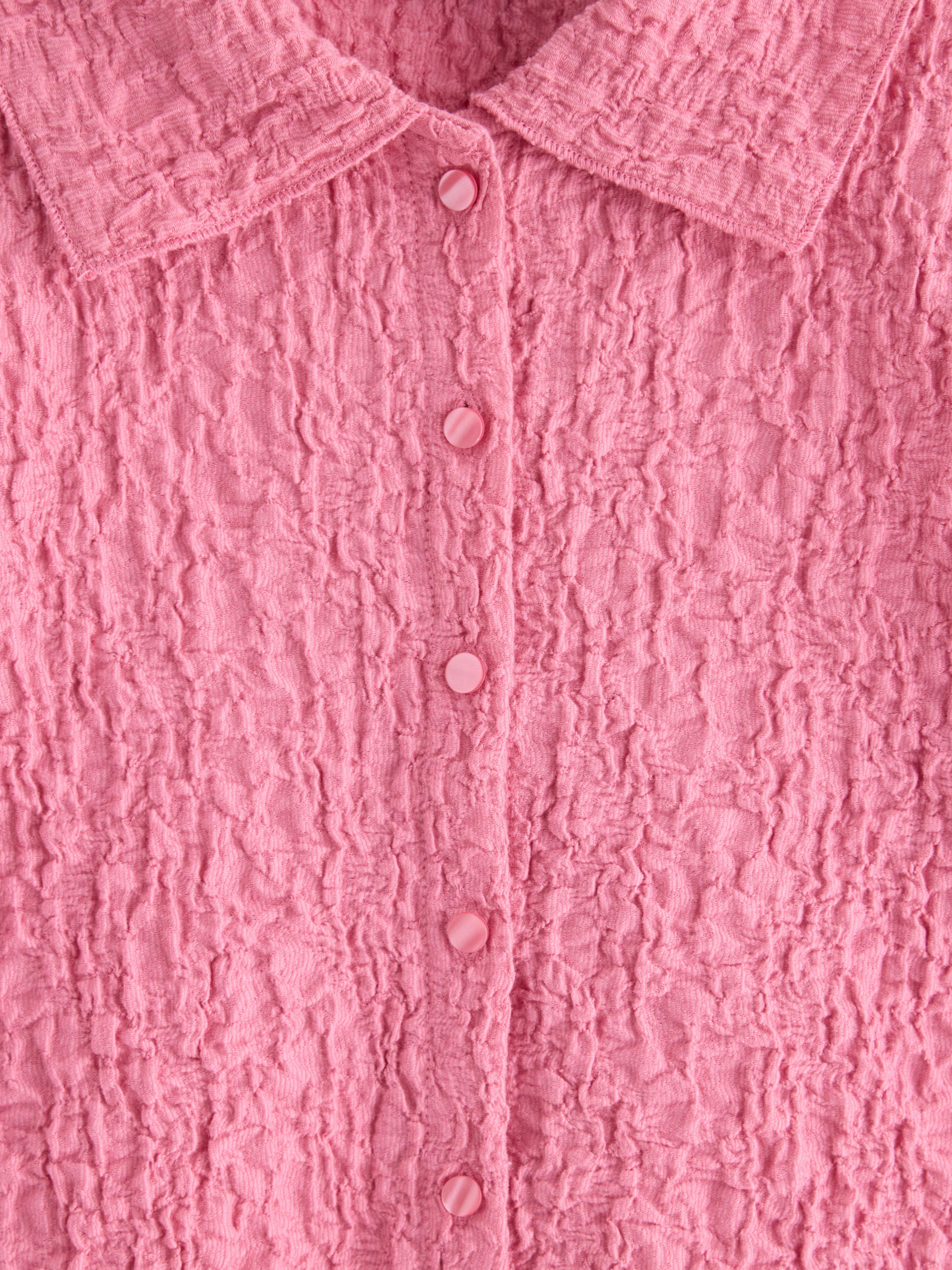Krinklad skjorta Dusty Pink